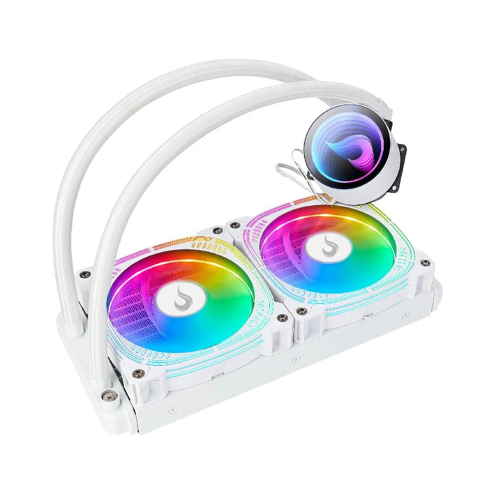 Imagem 2 de 5 do produto Water Cooler, Rise Mode, Branco 240mm, Frost Pro, ARGB