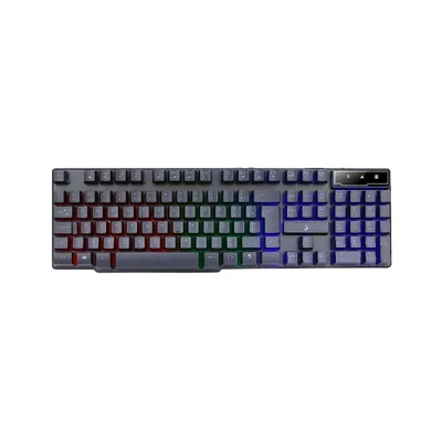 Teclado Semi Mecânico Rise Mode G1 Led RGB Rainbow c/Fio ABNT2 Preto RM-TG-01-FB