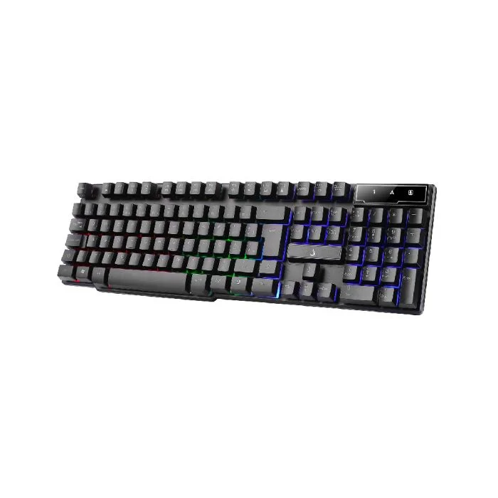 Imagem 2 de 5 do produto Teclado Semi Mecânico Rise Mode G1 Led RGB Rainbow c/Fio ABNT2 Preto RM-TG-01-FB