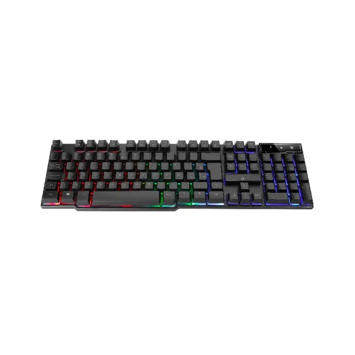 Imagem 3 de 5 do produto Teclado Semi Mecânico Rise Mode G1 Led RGB Rainbow c/Fio ABNT2 Preto RM-TG-01-FB