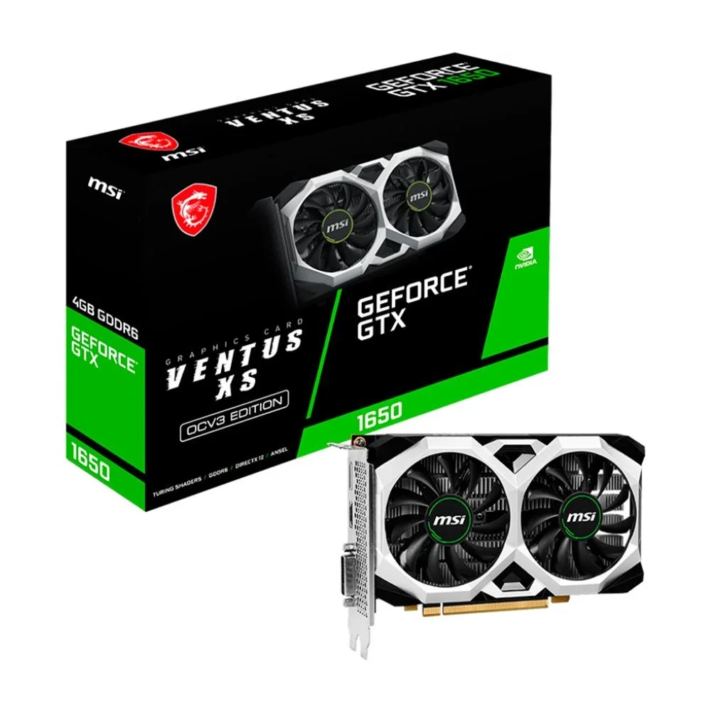 Placa De Video Msi Nvidia Gtx 1650 4GB KaBuM