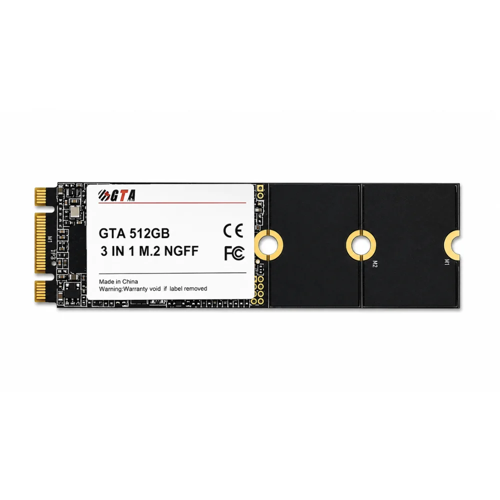 Imagem 3 de 5 do produto SSD 512GB, M.2 Sata 560mb/s, Leit 500mb/s, Grav 2242/2260/2280
