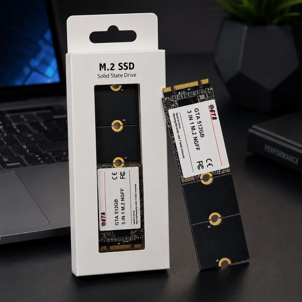 Imagem 4 de 5 do produto SSD 512GB, M.2 Sata 560mb/s, Leit 500mb/s, Grav 2242/2260/2280