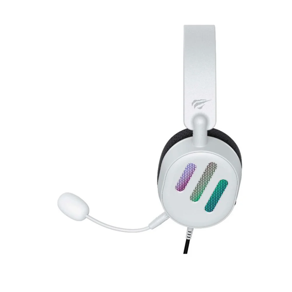 Imagem 2 de 5 do produto Headset Gamer Havit H2038u, 50mm, USB, 7.1, RGB, Branco