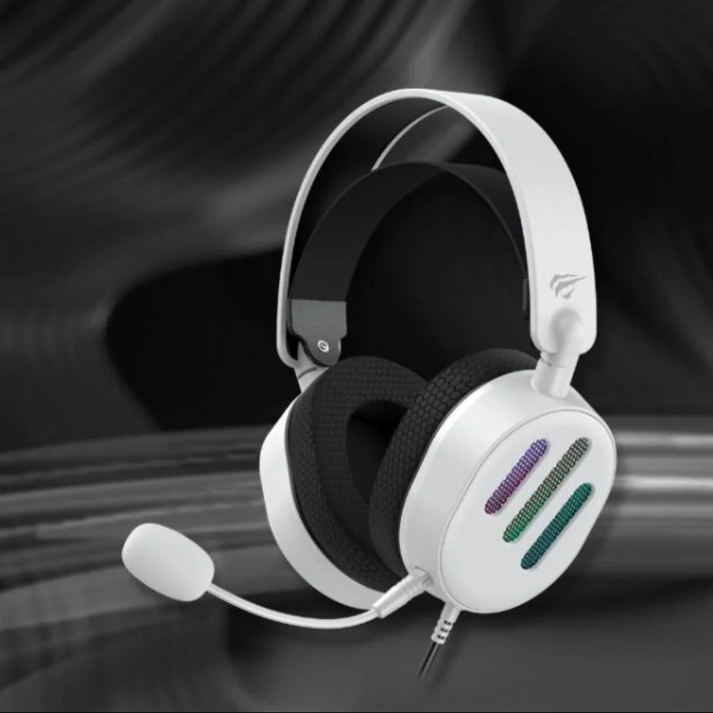 Imagem 5 de 5 do produto Headset Gamer Havit H2038u, 50mm, USB, 7.1, RGB, Branco