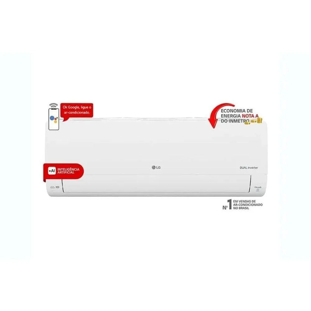 Ar Condicionado LG Dual Voice +ia Inverter 9000 BTUS, 220V, Frio - R-32 Ar Condicionado LG Dual Voice +ia Inverter 9000 BTUS, 220V, Frio - R-32