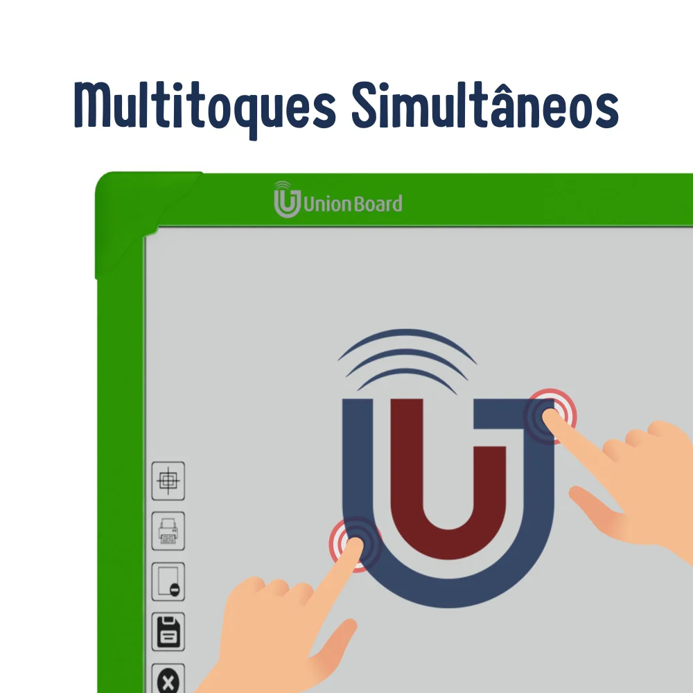 Imagem 3 de 5 do produto Lousa Interativa Digital Unionboard 82 Polegadas, Verde