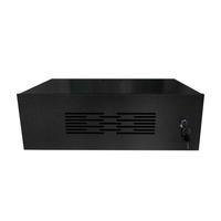 Mini Rack 19 Polegadas, 03u X, 350mm, Porta Ventilada, Preto, 5607