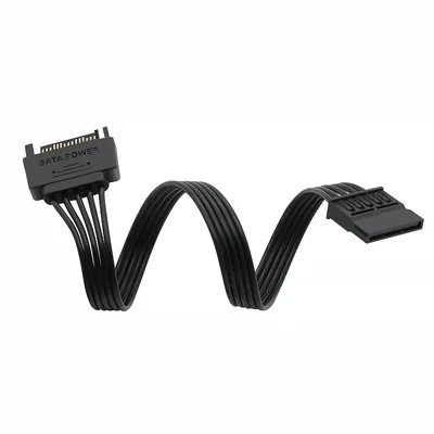 Extensor Cabo Sata 15 Pinos, 30cm, Macho Para Femea, Extensão Sata