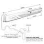 Suporte para Placa De Vídeo Coolmoon, Branco, LED ARGB 5v, 3 Pinos, 280mm, Controlável