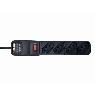 Filtro De Linha Ts Shara, Protetor, 4 Tomadas, Bivolt, Cabo 1,5m, Preto — foto 4