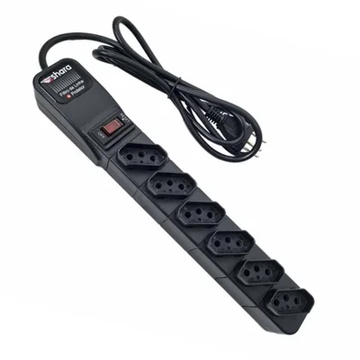 Filtro De Linha Ts Shara, Protetor, 4 Tomadas, Bivolt, Cabo 1,5m, Preto — foto 6