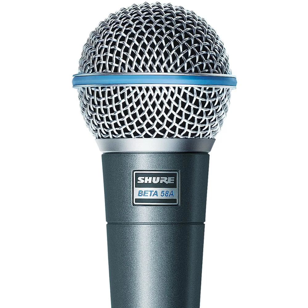 Microfone Shure Beta 58a Profissional KaBuM