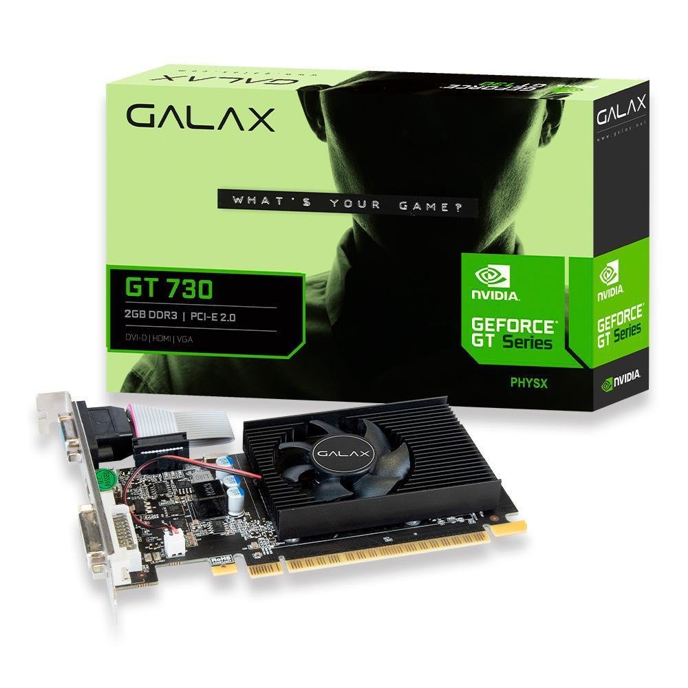 Placa de Vídeo Galax Gt 730 4gb Ddr3 73gqf8hx00hd