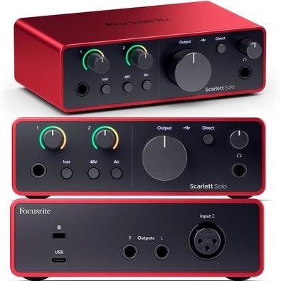 Interface De Áudio Focusrite Scarlett Solo KaBuM Interface De Áudio Focusrite Scarlett Solo KaBuM