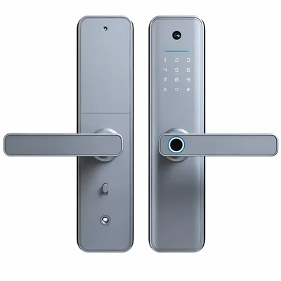 Fechadura Digital Elsys De Embutir, C/ Biometria Esf-de2000b, Prata