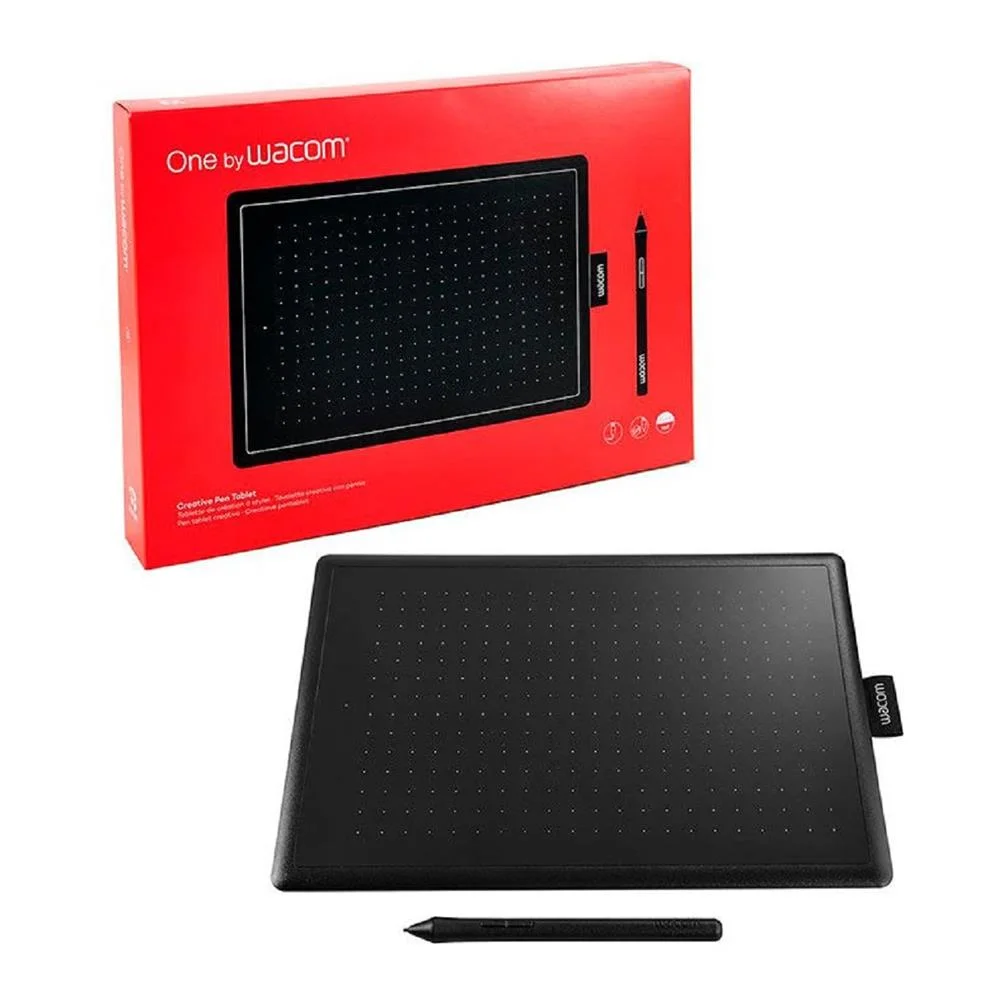 Imagem 3 de 3 do produto Mesa Digitalizadora Wacom One By Média, Preta E Vermelha - Ctl672