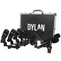 Kit Microfones Para Bateria Dylan Dd-7 C/ Palco Studio Condensador + Dinâmicos Cardióide E Super Cardióide