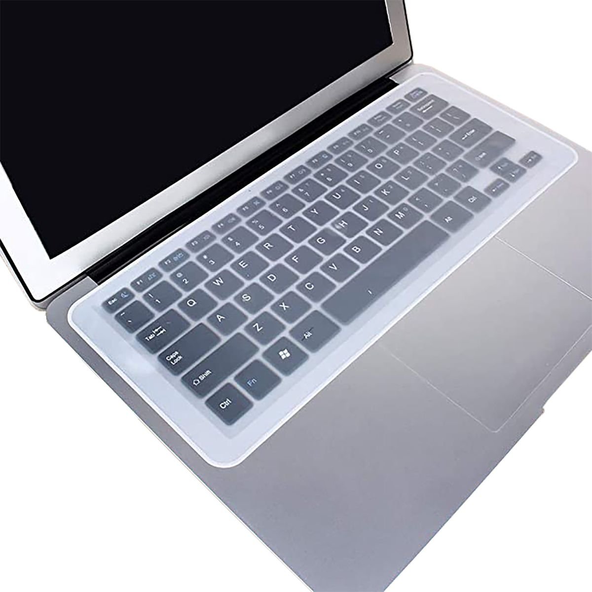 Película Proteção Para Teclado De Notebook Laptop Macbook Ultrabook Netbook 12" 13" 14" Capa Em Silicone - Transparent