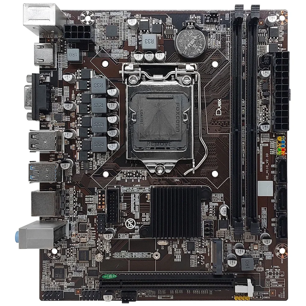 Placa Mãe Duex Dxh110zg, M.2 Chipset, H110, Intel 1151, DDR4 6