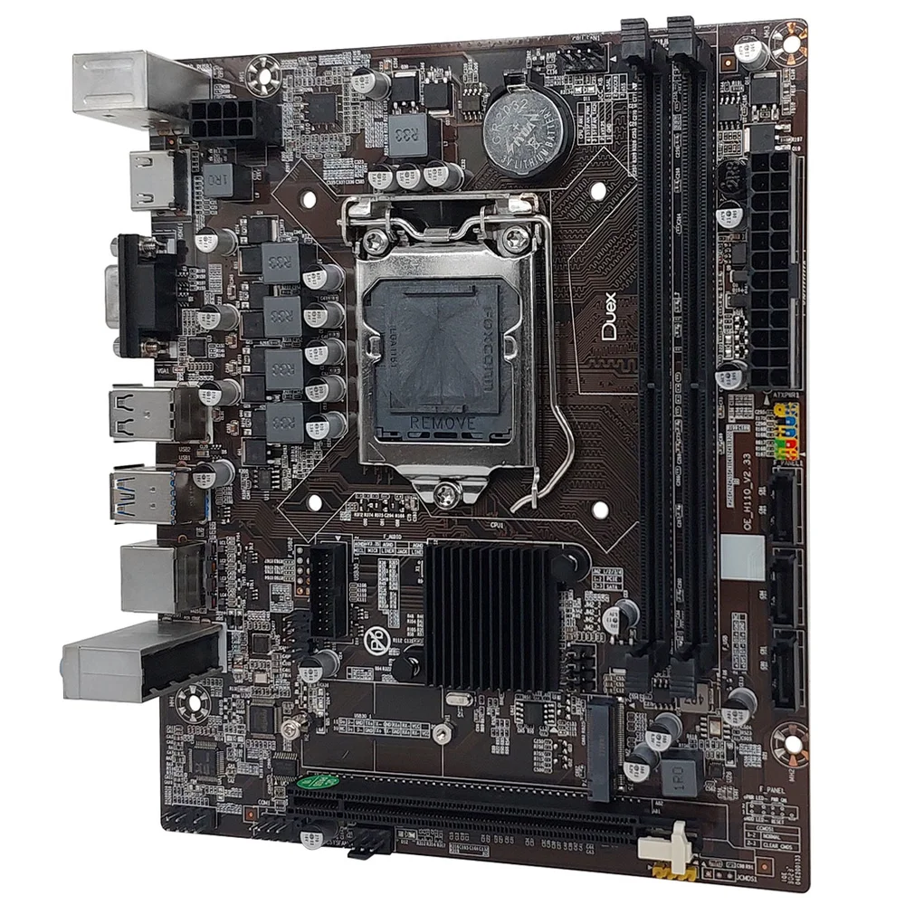 Placa Mãe Duex Dxh110zg, M.2 Chipset, H110, Intel 1151, DDR4 7