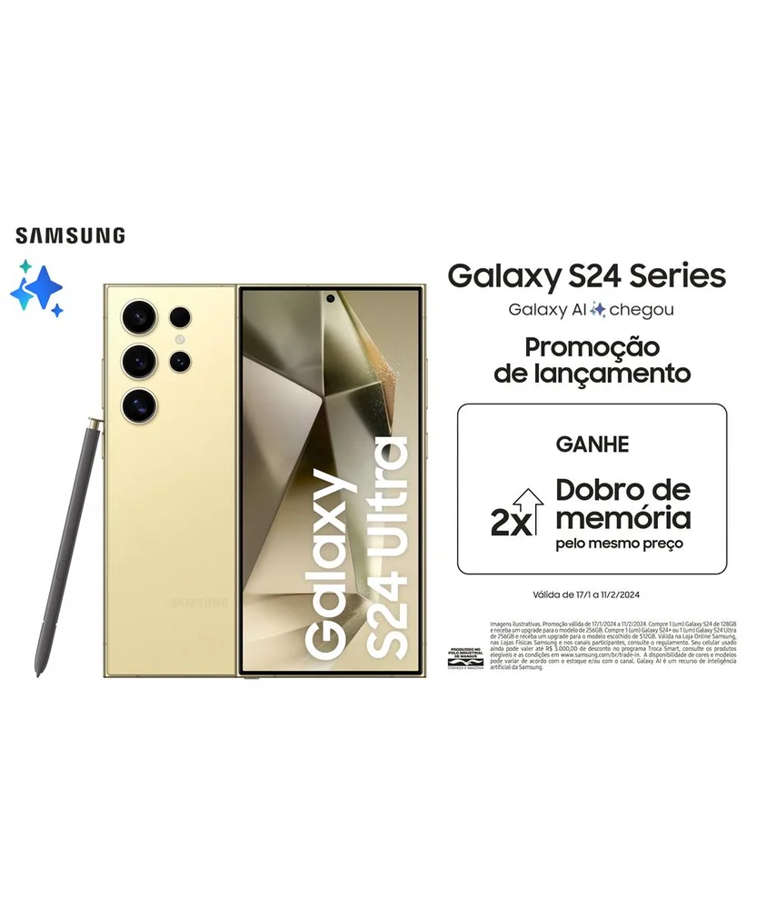 Samsung Galaxy S24 Ultra 512GB Tela 68