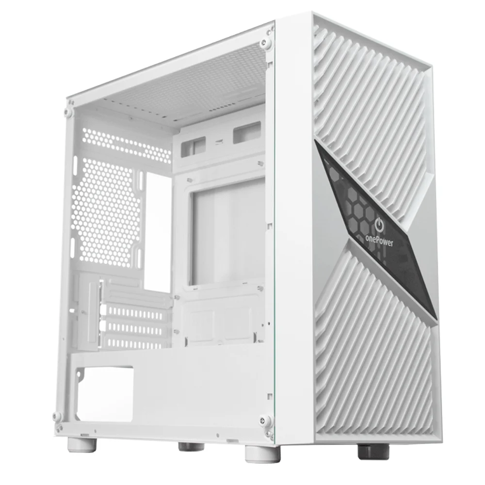 Gabinete Gamer, Mid Tower, Sem Fan, Sem Fonte, Branco - Cc-201w