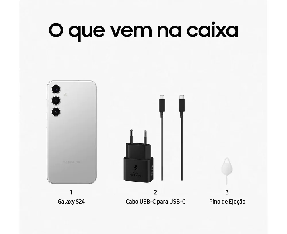 Smartphone Samsung Galaxy S24 256GB 8GB KaBuM