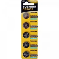 Bateria Toshiba Cr2032, 3v, Cartela Com 5
