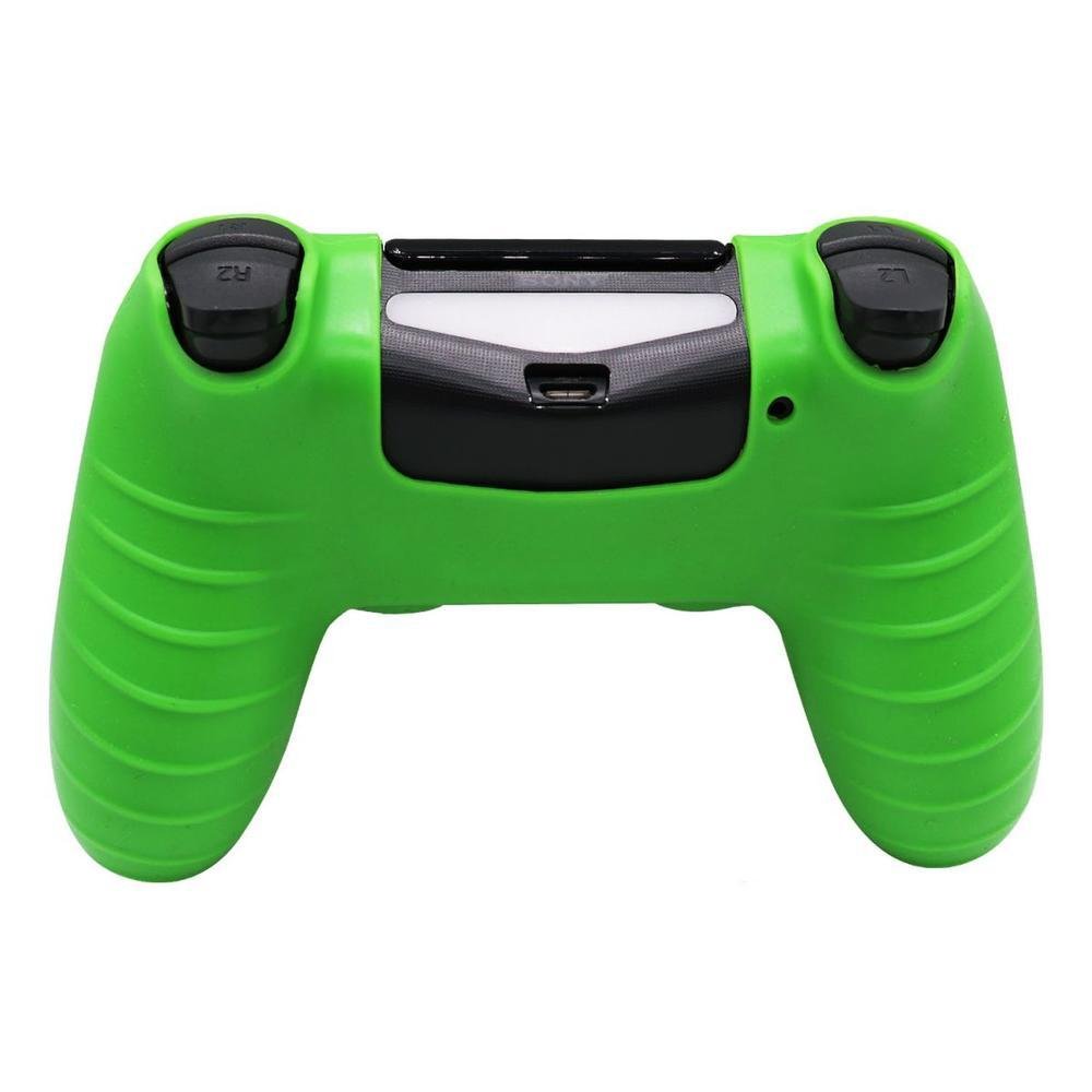 Capa Capinha Case Skin Para Controle De Ps4 Playstation 4 Cor: Verde