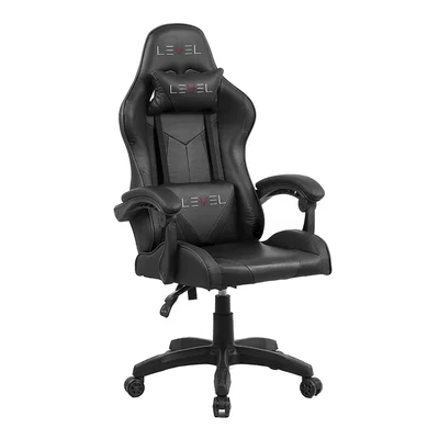 Cadeira Gamer Level Lv-c01dn Reclinável Ergonômica Giratória Em Pu – Preto — foto 8
