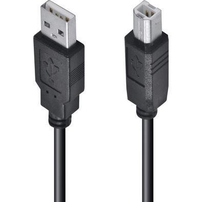 Cabo USB, Para Impressora A Macho X B Macho 2.0 - 5m Uambm-5