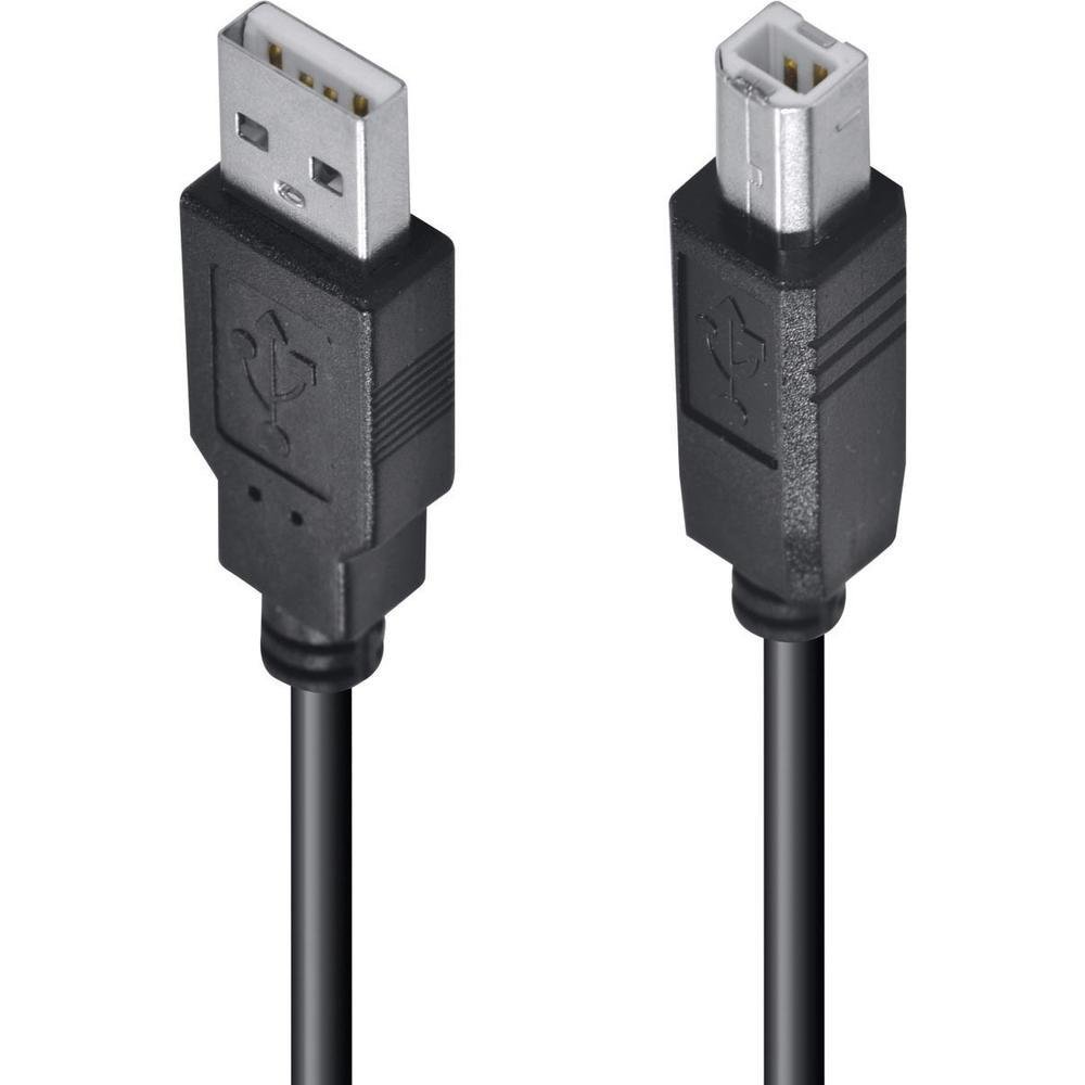 Imagem 2 de 2 do produto Cabo USB, Para Impressora A Macho X B Macho 2.0 - 5m Uambm-5