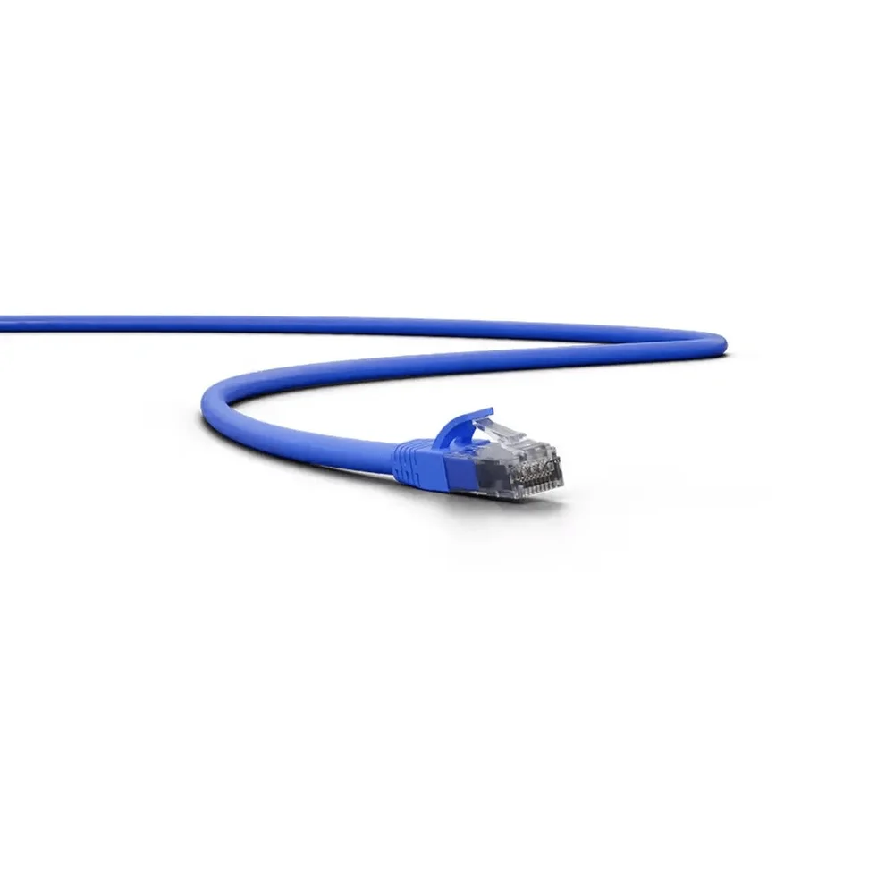 Imagem 1 de 5 do produto Patch Cord Impact Intelbras, Giga Utp Cat6 4p, 1,5 Metros, Azul - 4830099