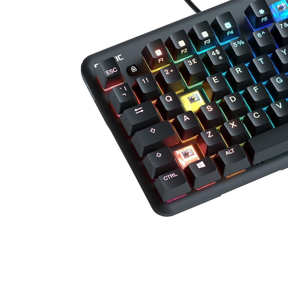 Teclado Mecânico Fnatic Mini Streak Speed Tkl, RGB, Preto Teclado Mecânico Fnatic Mini Streak Speed Tkl, RGB, Preto