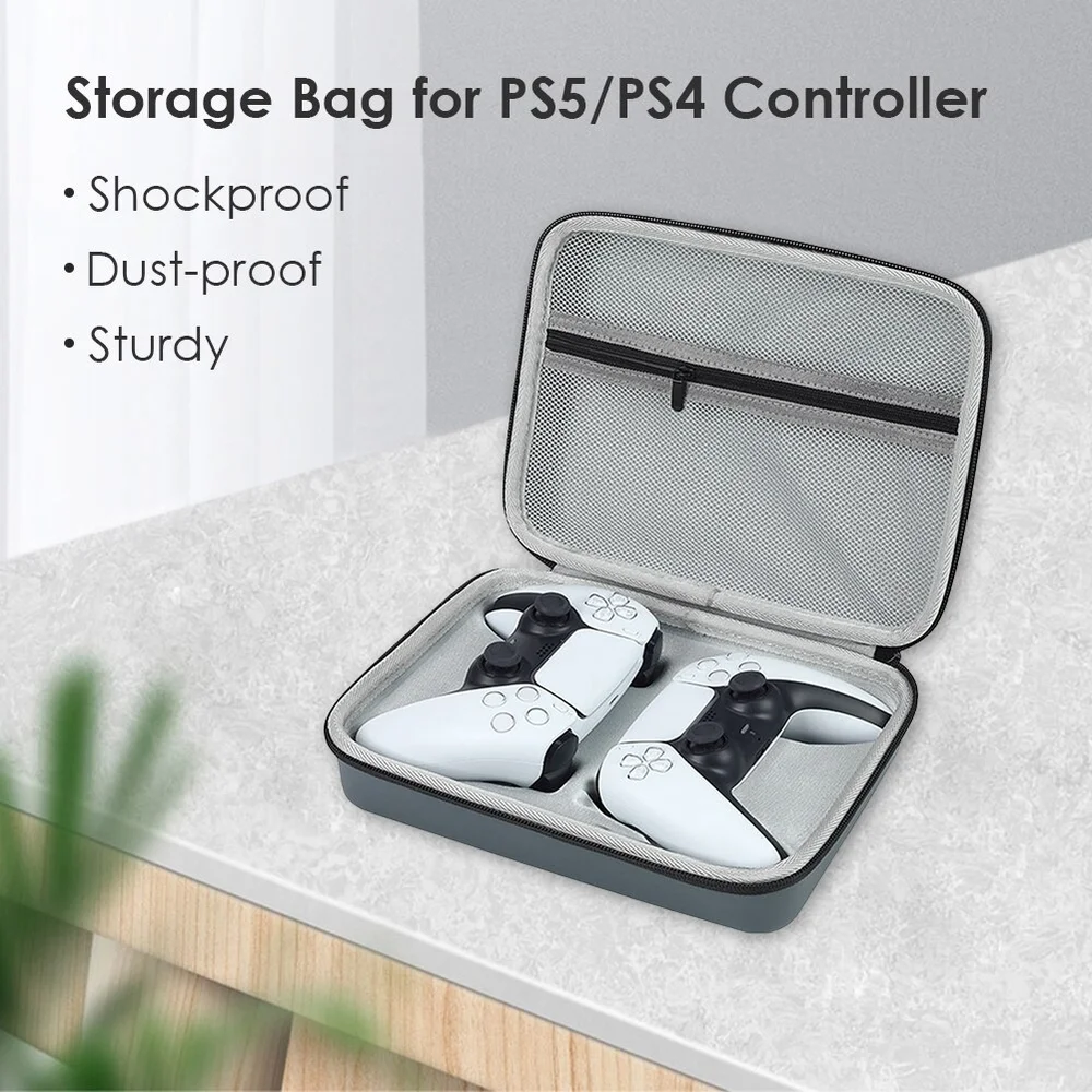 Imagem 3 de 5 do produto Case Duplo 123games, Compativel Com Controles, Ps5, Ps4, Xbox Switch Pro