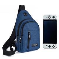 Case Transporte Sling 123games, Compativel Com, Nintendo Switch Padrão Lite e Oled, Azul