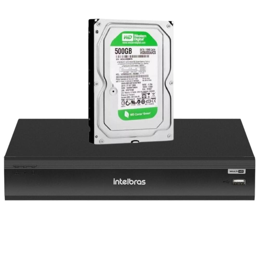 Dvr Multi Hd Intelbras, 32ch Mhdx 3132, C/ HD, 500GB Dvr Multi Hd Intelbras, 32ch Mhdx 3132, C/ HD, 500GB