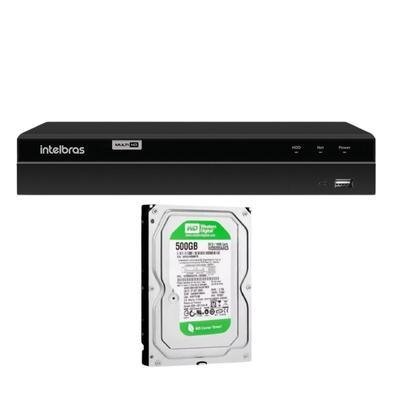 Dvr, 08 Canais, Gravador Digital De Video Mhdx 1208, C/500GB