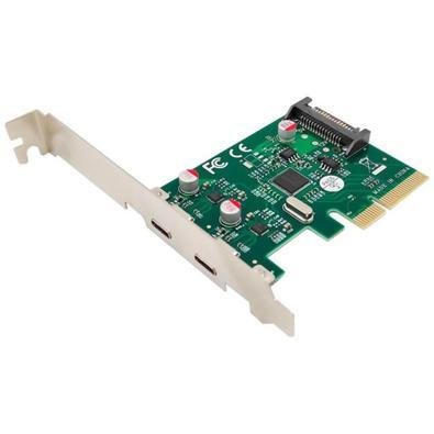 Placa Pci-E X4 Tipo C, Com 2 Portas Low Profile, F3 - Jc-Pci-Tyc