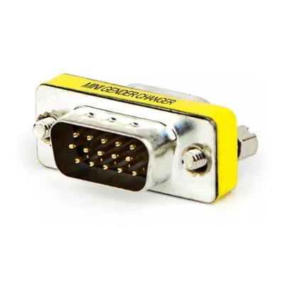 Adaptador Emenda Db15 Feasso, Pinos Macho X Macho, Para Cabos VGA, RGB - Fca-09