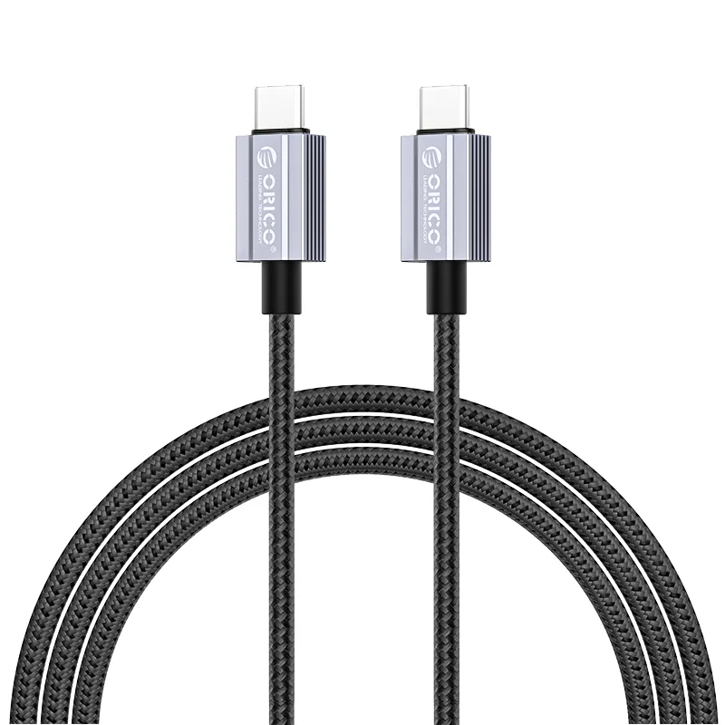 Imagem 1 de 2 do produto Cabo Carregamento Rápido Orico, USB TIPO-C, 1 Metro, Preto - Pd100w