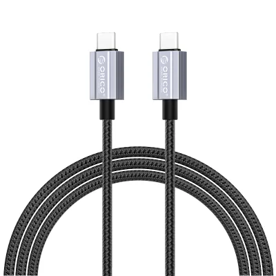 Cabo Carregamento Rápido Orico, USB TIPO-C, 2 Metros, Preto - Pd100w