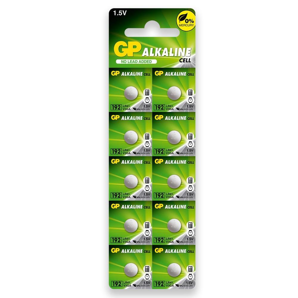 10 Pilhas Baterias Lr41 Gp 192 Alcalina KaBuM