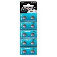 10 Pilhas Baterias Lr44 A76 Alcalina Rayovac - 1 Cartela