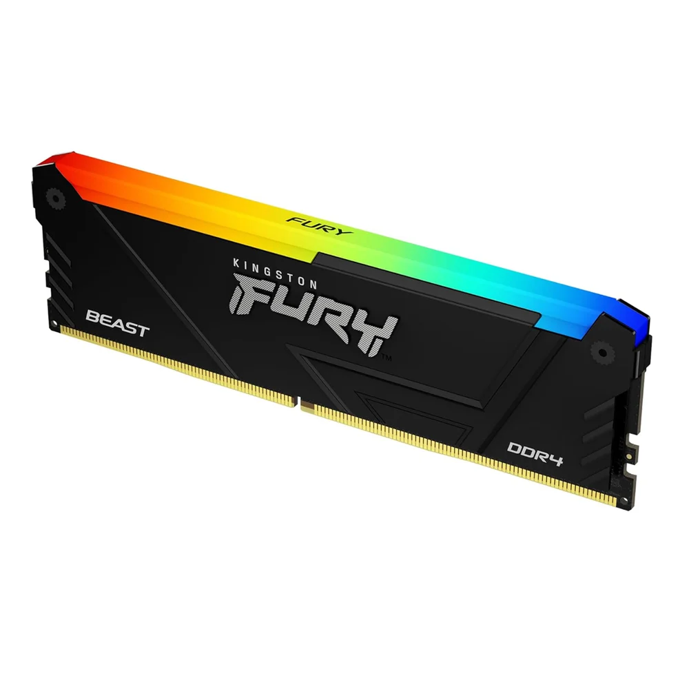Imagem 3 de 5 do produto Memoria 16Gb Ddr4 3200 Cl16 1.2V Desktop Fury Beast RGB KF432C16BB12A/16 Kingston