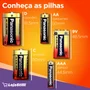 02 Pilhas Baterias Aaa Panasonic, Alcalina, 3a Palito - 1 Cartela