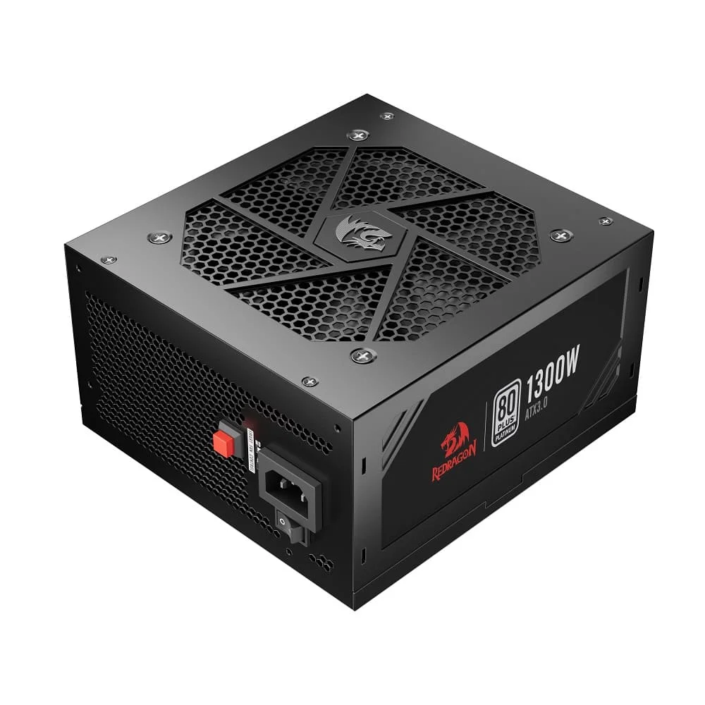 Fonte Redragon ATX 1300W, 80 Plus Platinum, Full Modular, Preto - Gc-Ps018