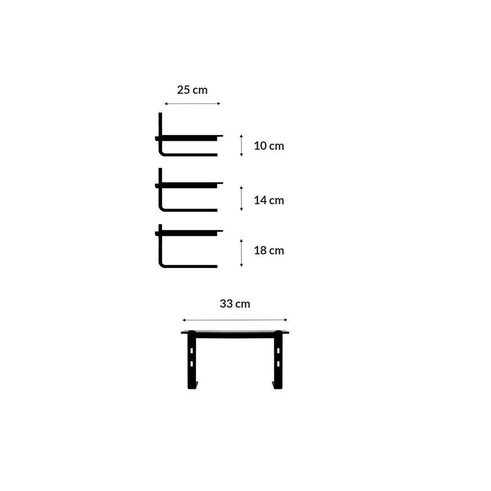 Imagem 2 de 4 do produto Suporte P/ Monitor Reliza, Vidro Fume, Preto - 000017