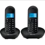 Telefone Sem Fio Motorola, Com Identificador De Chamadas E Viva Voz, Mt150-2, Preto - 2 Aparelhos